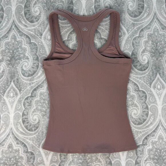 Womens Alo Yoga Support Rib-knit Tank - Picture 2 of 3